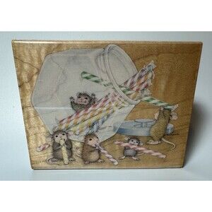 House Mouse Want Candy NOW Wooden Stamp HMPR1083 candy jar 2011